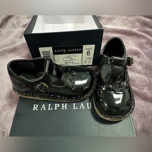 RALPH LAUREN BLACK SCHOOL T STRAP SIZE 6 TODDLER